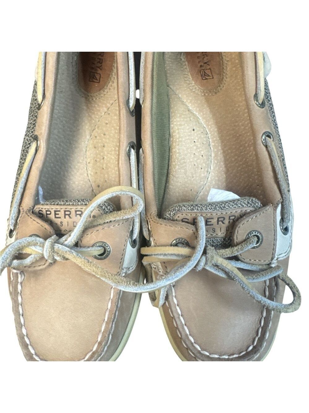 Sperry Angelfish Women's Boat Shoes Brown Leather Size 7 - Picture 4 of 11